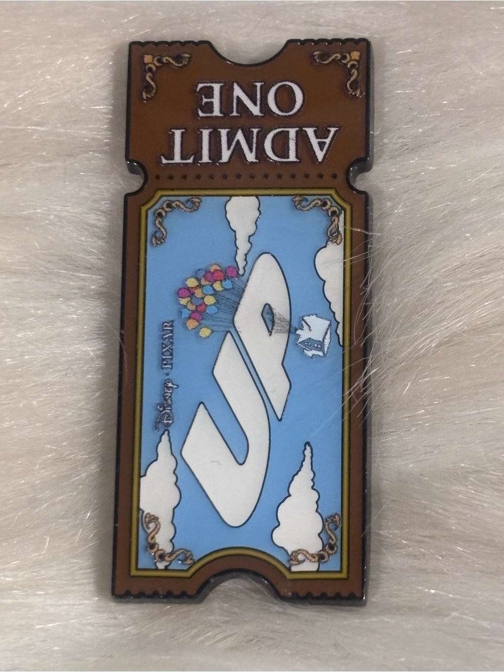 Disney Pixar Loungefly Movie Ticket Admit One Blind Box Pin Up Clouds Balloons
